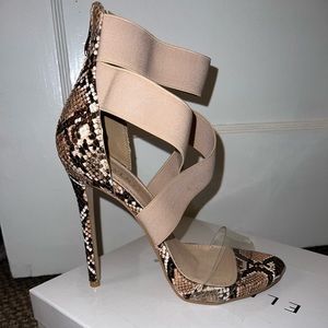Stiletto snake skin heels brand new
